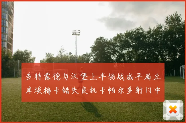 多特蒙德与汉堡上半场战成平局丘库埃梅卡错失良机卡帕尔多射门中柱